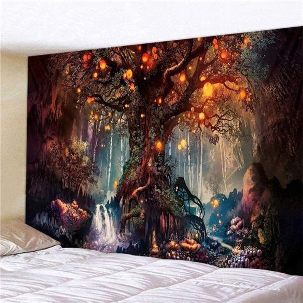 60''L×51''W Tapestry Home Decor Landscape Living Room Bedroom Decoration